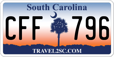 SC license plate CFF796