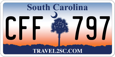 SC license plate CFF797