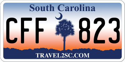 SC license plate CFF823