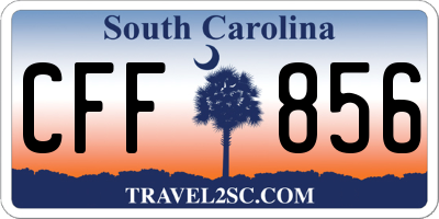 SC license plate CFF856