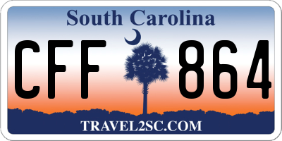 SC license plate CFF864