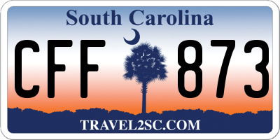 SC license plate CFF873