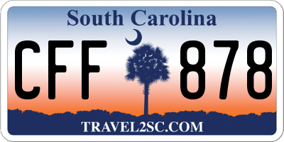 SC license plate CFF878