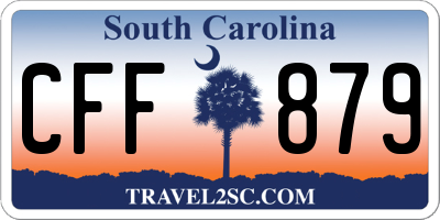 SC license plate CFF879