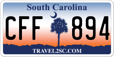 SC license plate CFF894