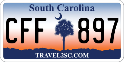 SC license plate CFF897