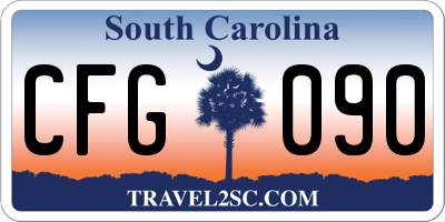 SC license plate CFG090