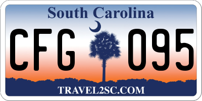 SC license plate CFG095