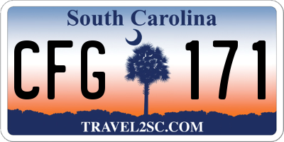 SC license plate CFG171