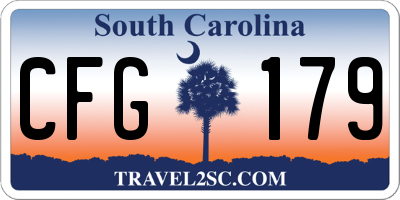 SC license plate CFG179