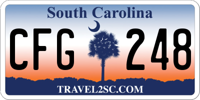 SC license plate CFG248