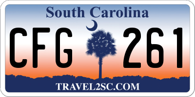 SC license plate CFG261