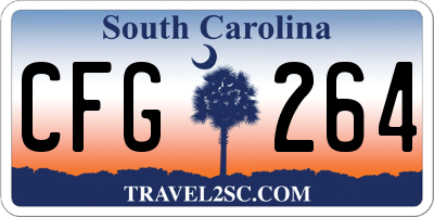 SC license plate CFG264