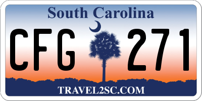 SC license plate CFG271