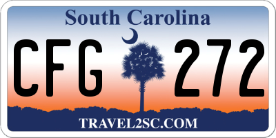 SC license plate CFG272