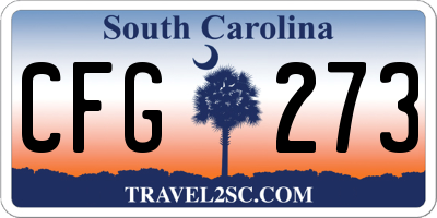 SC license plate CFG273