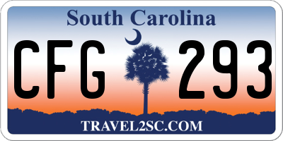 SC license plate CFG293