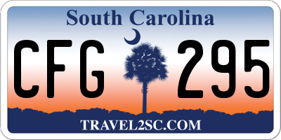 SC license plate CFG295