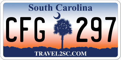 SC license plate CFG297