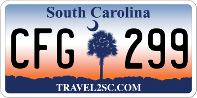 SC license plate CFG299