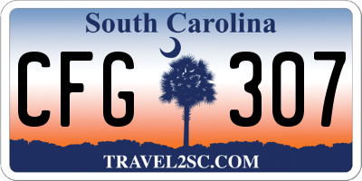 SC license plate CFG307