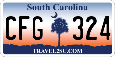 SC license plate CFG324