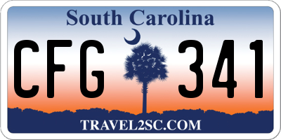 SC license plate CFG341