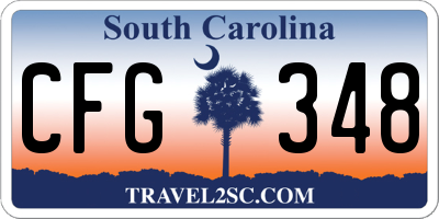 SC license plate CFG348