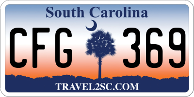 SC license plate CFG369