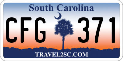 SC license plate CFG371