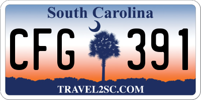 SC license plate CFG391