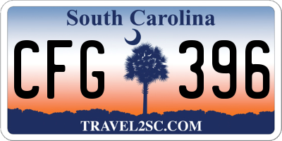 SC license plate CFG396