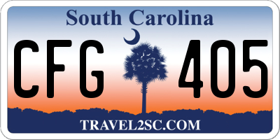 SC license plate CFG405