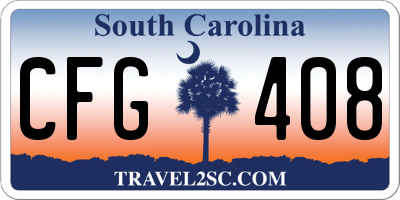 SC license plate CFG408