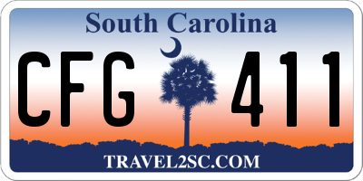 SC license plate CFG411