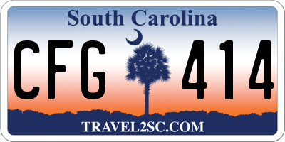 SC license plate CFG414