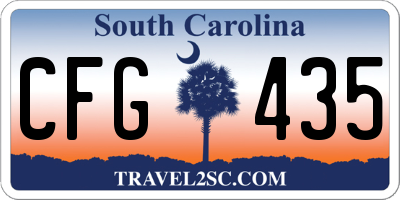 SC license plate CFG435