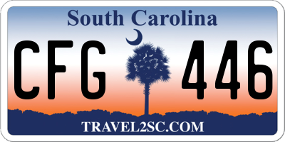 SC license plate CFG446