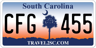 SC license plate CFG455