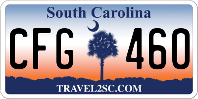 SC license plate CFG460