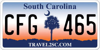 SC license plate CFG465