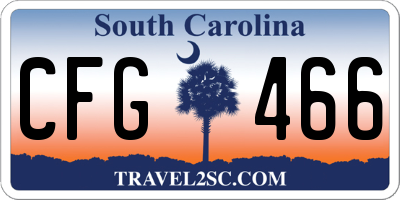 SC license plate CFG466