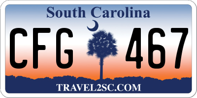 SC license plate CFG467