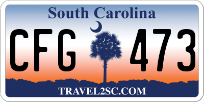 SC license plate CFG473