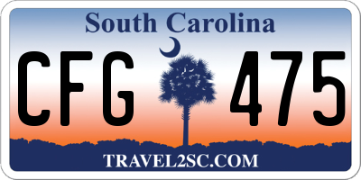 SC license plate CFG475