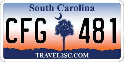 SC license plate CFG481