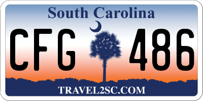 SC license plate CFG486