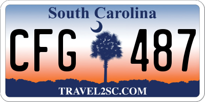 SC license plate CFG487