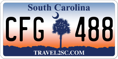 SC license plate CFG488