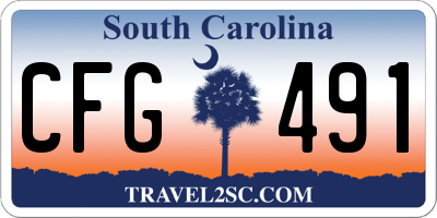 SC license plate CFG491